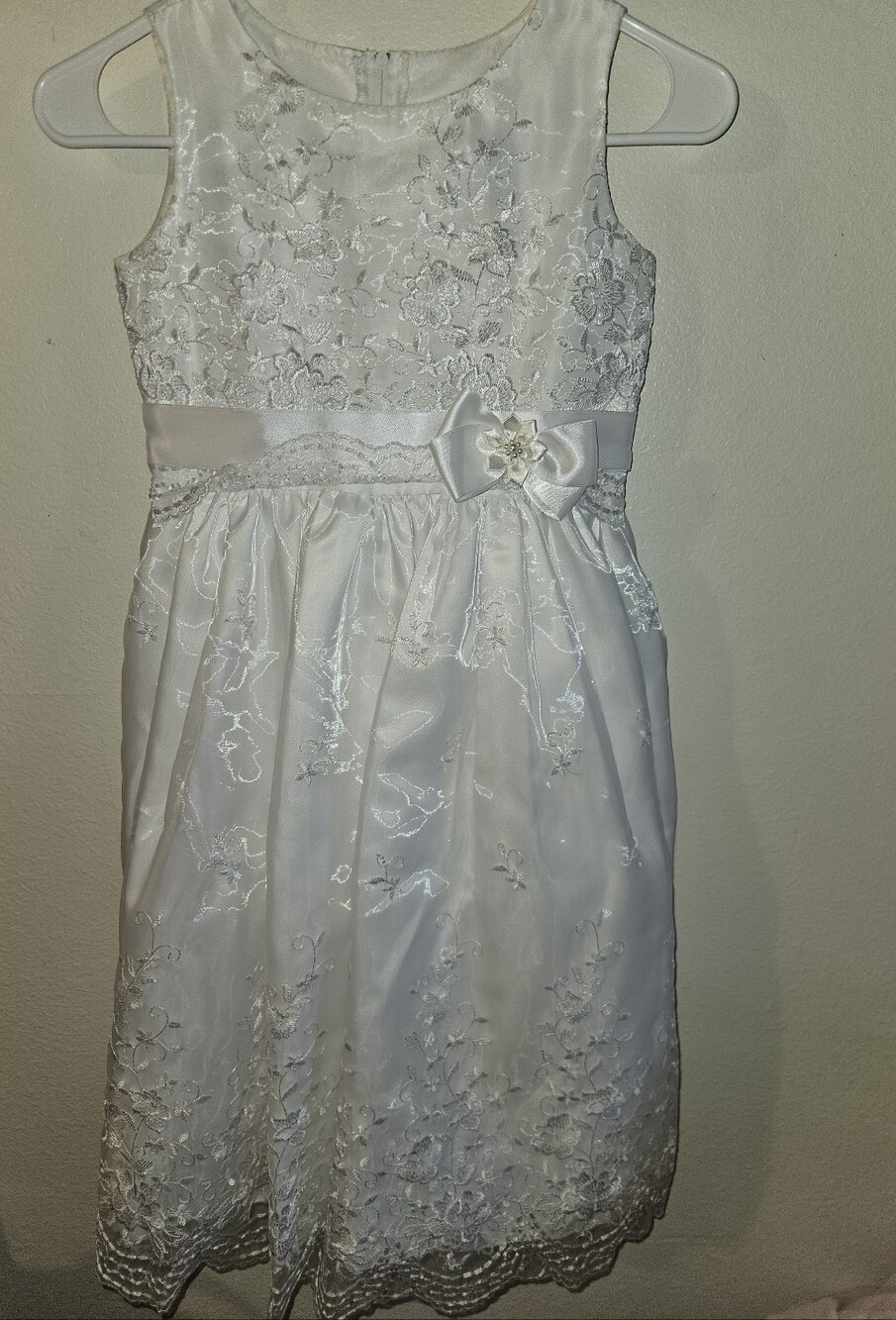 Swea Pea & Lilli Girls White Formal Dress Size 8